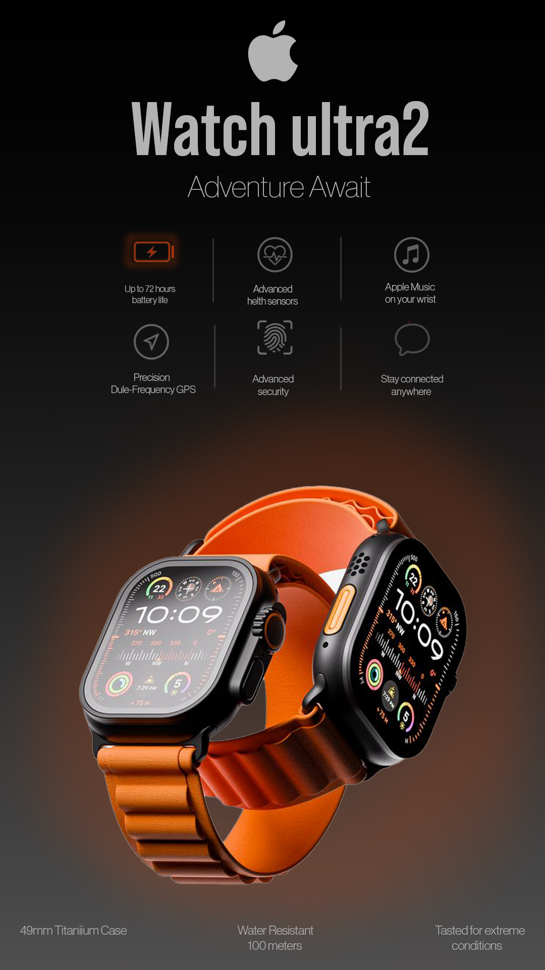 Apple Watch landing page preview