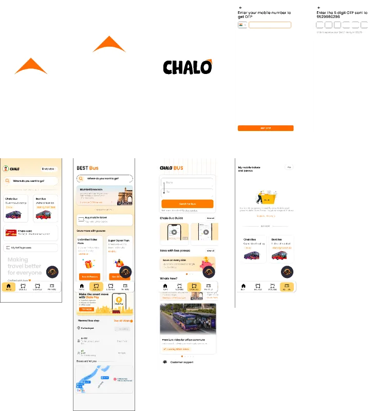 Chalo App UI Design Figma preview